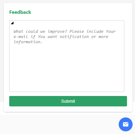 Feedback box example