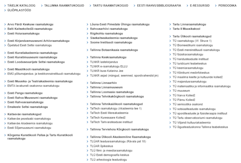 3. E-kataloog ESTER – Infopädevus