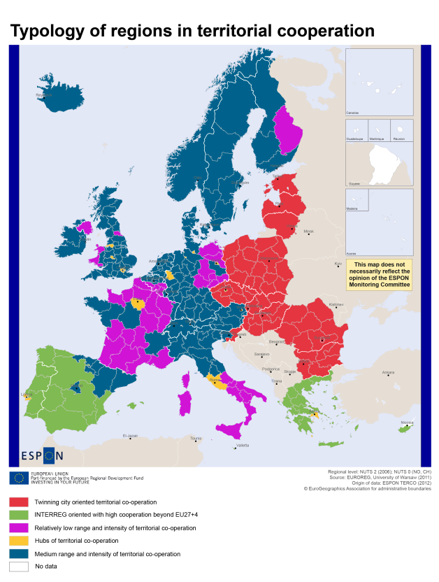 Territoriaalse koostöö regionaalsed tüpoloogiad