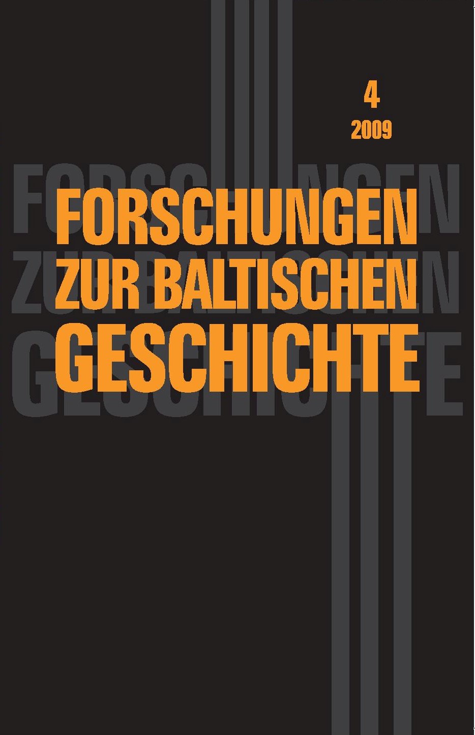 Forschungen zur baltischen Geschichte 4 / 2009