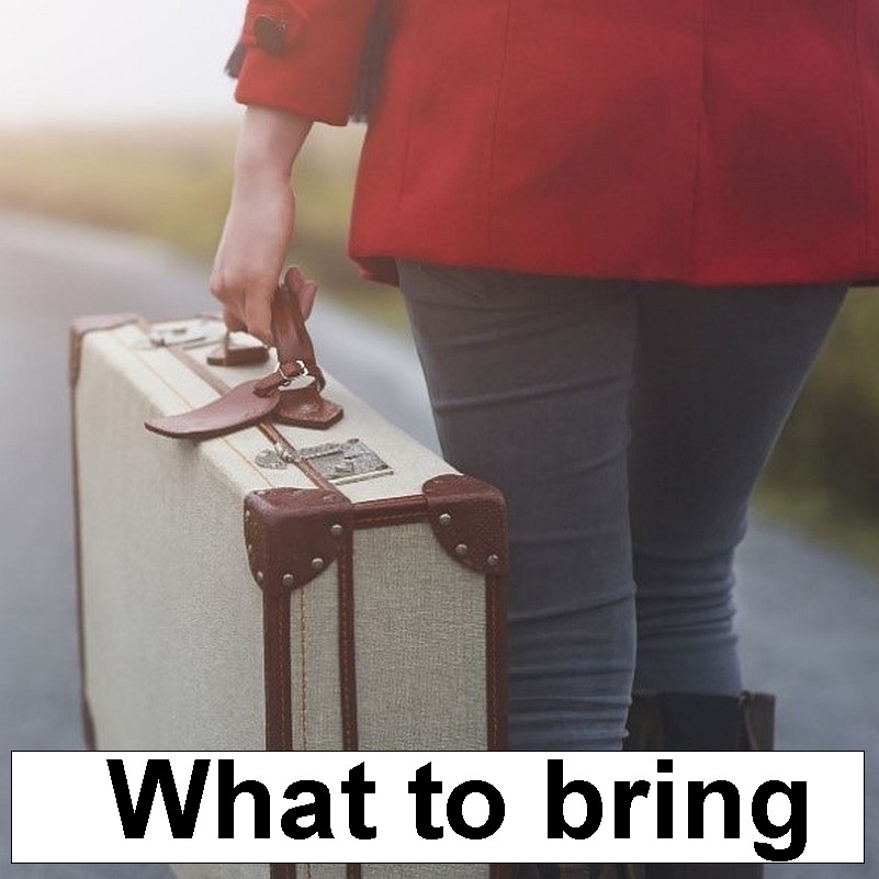 What to bring