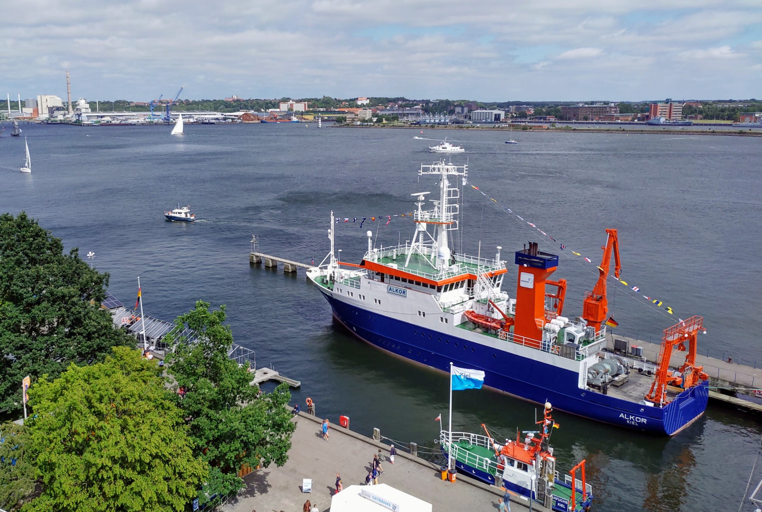 GEOMAR's research vessel Alkor was open for visitors during the Kieler Woche in June.