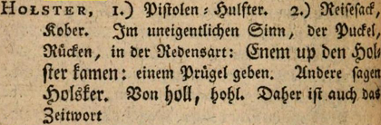 Versuch eines bremisch-niedersächsischen Wörterbuchs, Theil II, Bremen 1767, lk 652