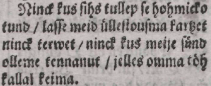 Wir danken dir, o gütiger Gott, 7. salm Stahli lauluraamatus, 1637
