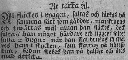 Cajsa Warg, Hjelpreda I Hushållningen För Unga Fruentimber (1755)