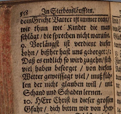 Salm, mille eestikeeles versioonis esineb SAAJELDAMA, tõlgituna ülemsaksa keelde. Vollständiges Und Neu-eingerichtetes Marburger Gesangbuch Zur übung der Gottseligkeit. Marburg, 1681