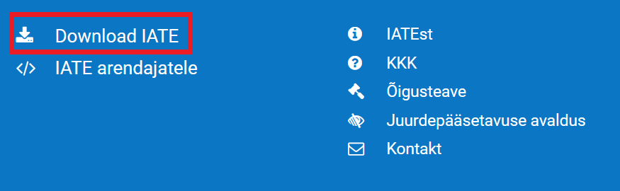 IATE allalaadimine