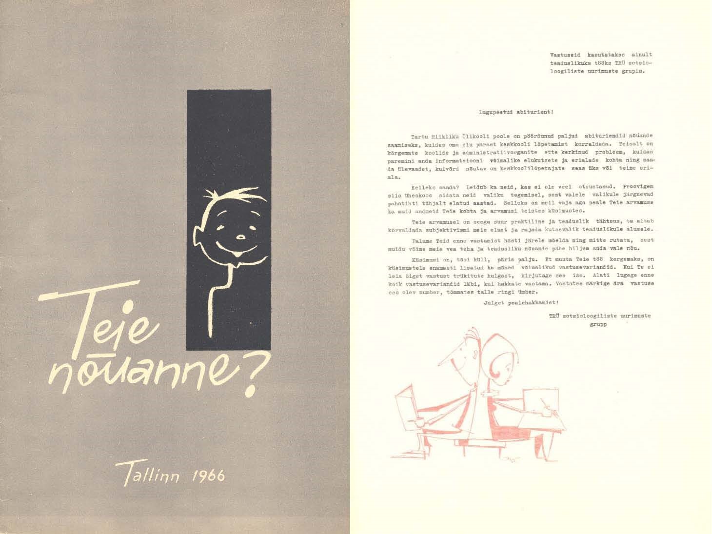 Teie nõuanne_TRÜ_1966