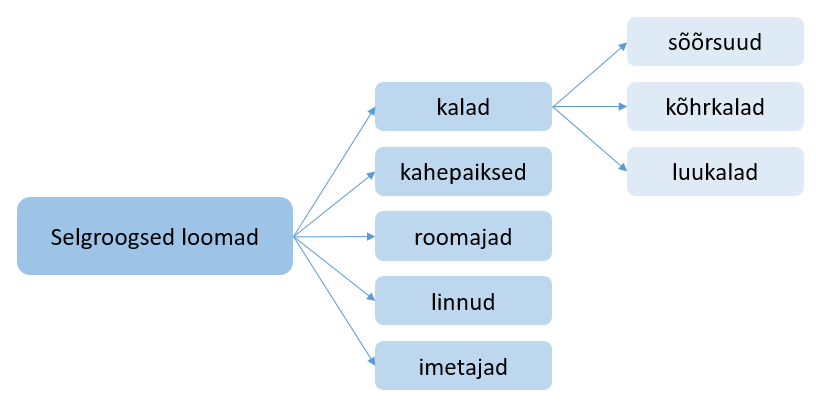 Joonis 1. Selgroogsed loomad