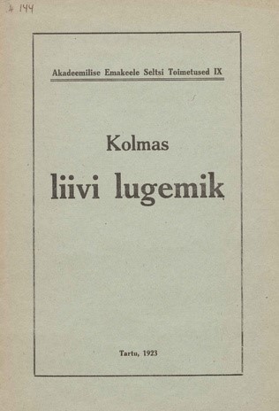 Liivi lugemiku esikaas