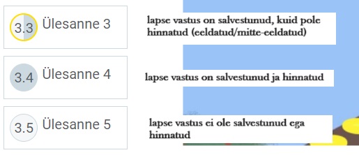 Vastuste värvikoodid