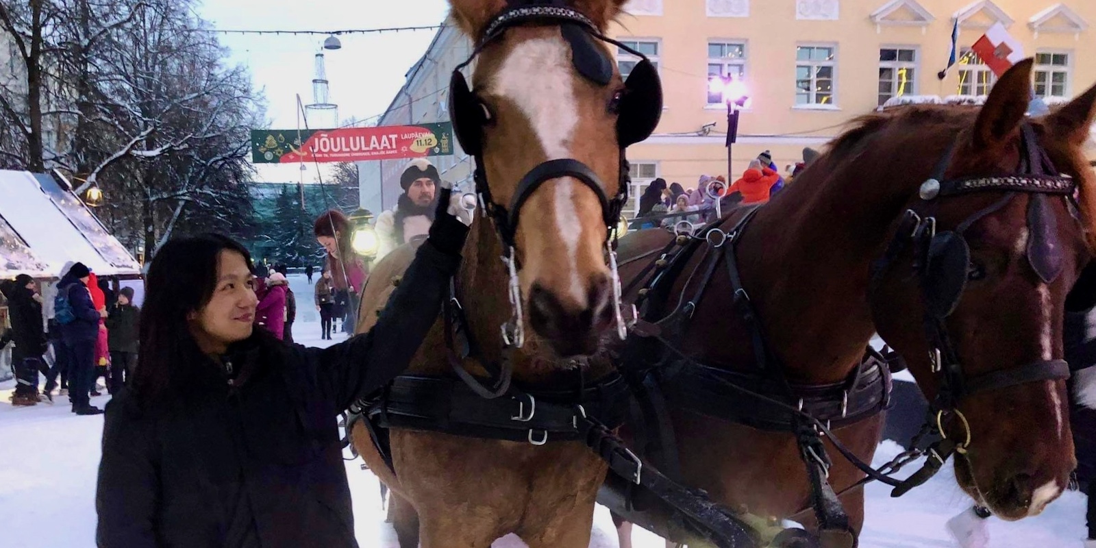 Pildil Zhenyu talvises Tartus