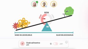 Pildil kuvatõmmis mängust „Pea tasakaalu!“