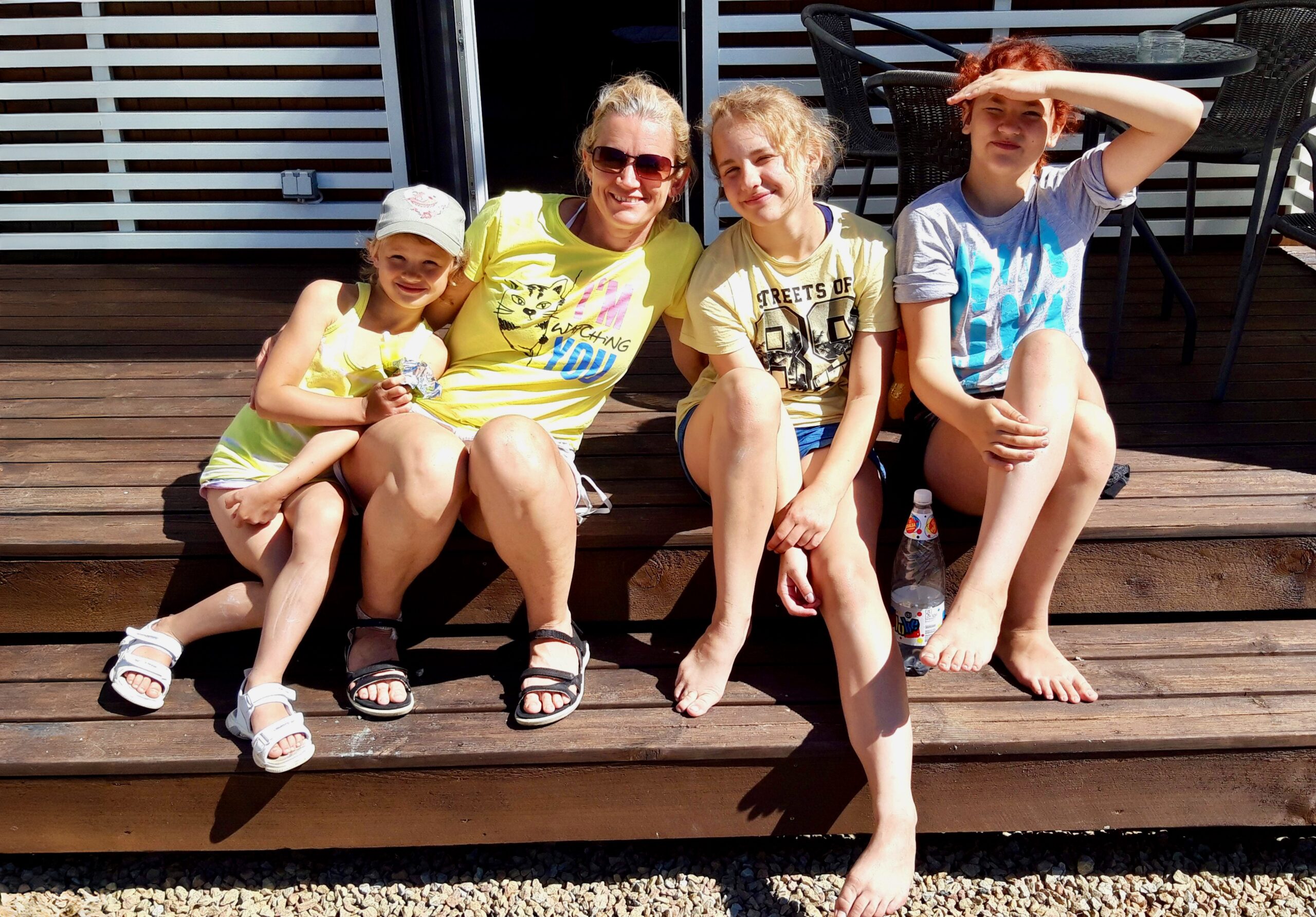 Puhkehetk lastega. FOTO: erakogu