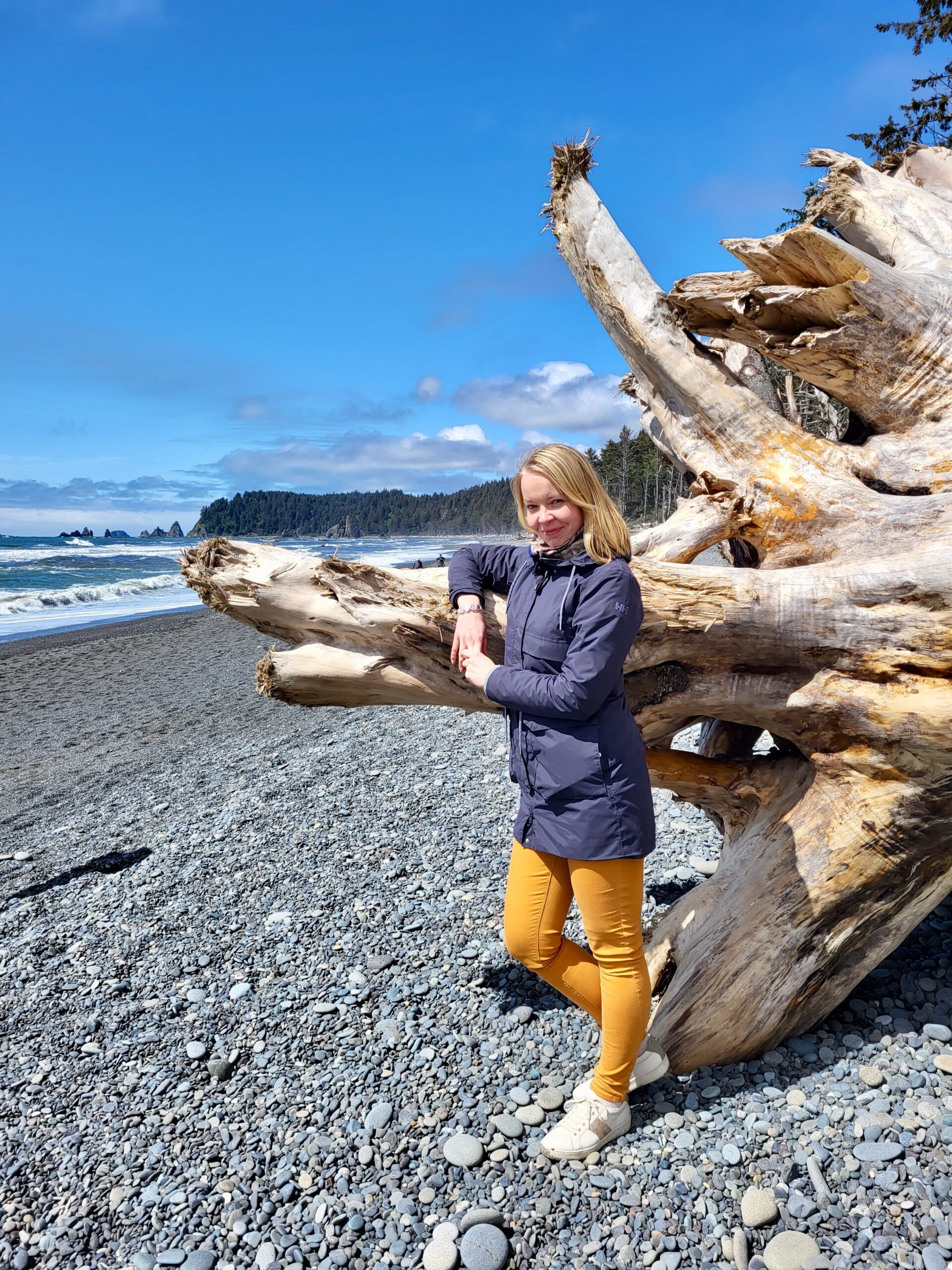 Miina esimest korda Vaikse ookeani ääres. FOTO: erakogu